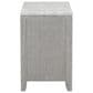 New Heritage Design Fiona 2-Drawer Nightstand in Mist Gray and White, , large