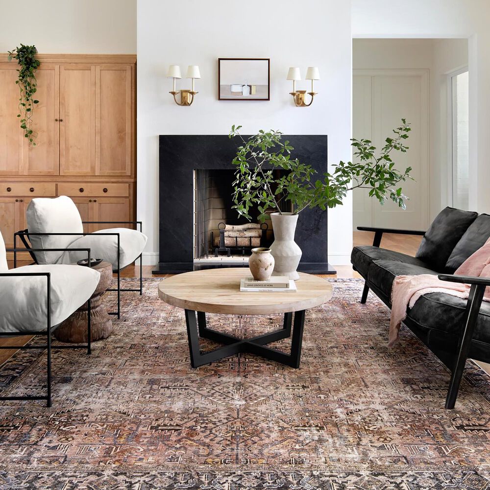 Chris Loves Julia x Loloi Jules 5&#39; x 7&#39;6&quot; Terracotta and Multicolor Area Rug, , large
