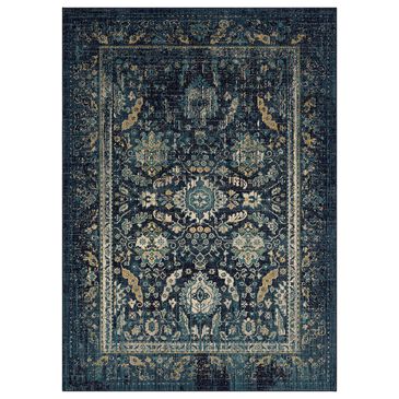 Karastan Estate Cumbria 2" x 3" Indigo and Beige Area Rug, , large