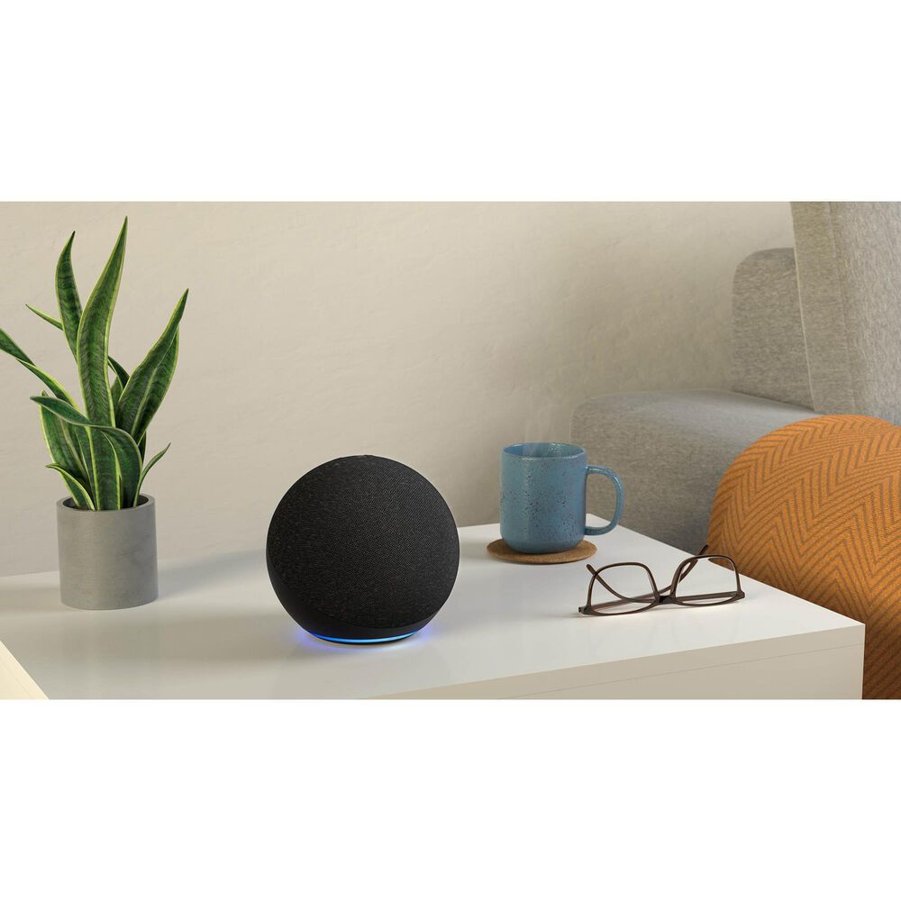 Amazon Echo 4th Gen in Charcoal + Ring A19 Smart Bulb, , large