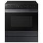 Samsung Bespoke Bespoke 6.3 Cu. Ft. Smart Slide-In Electric Range with Air Fry and Convection in Matte Black Steel, , large