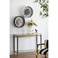 A&B Home Roman Numeral Gear Wall Clock in Black, , large