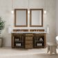 James Martin Bristol 72" Double Bathroom Vanity Cabinet in Saddle Brown, , large