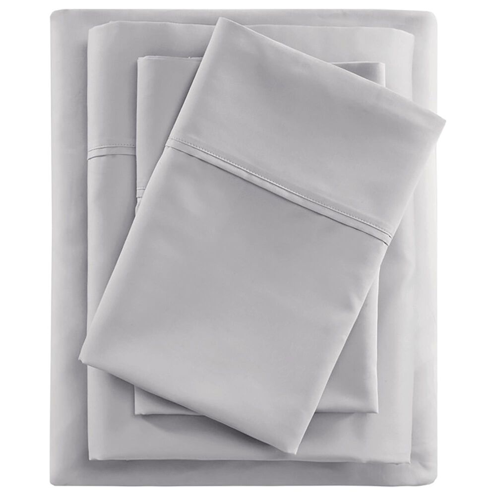 Hampton Park 600 Thread Count Grey  Cooling Cotton Blend Sheet Set, , large