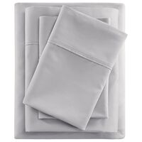 Hampton Park 600 Thread Count 4-Piece Queen Sheet Set in Grey