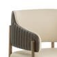 Club Collection By Sunpan Tova Arm Chair in Dillon Cream and Bravo Ash, , large