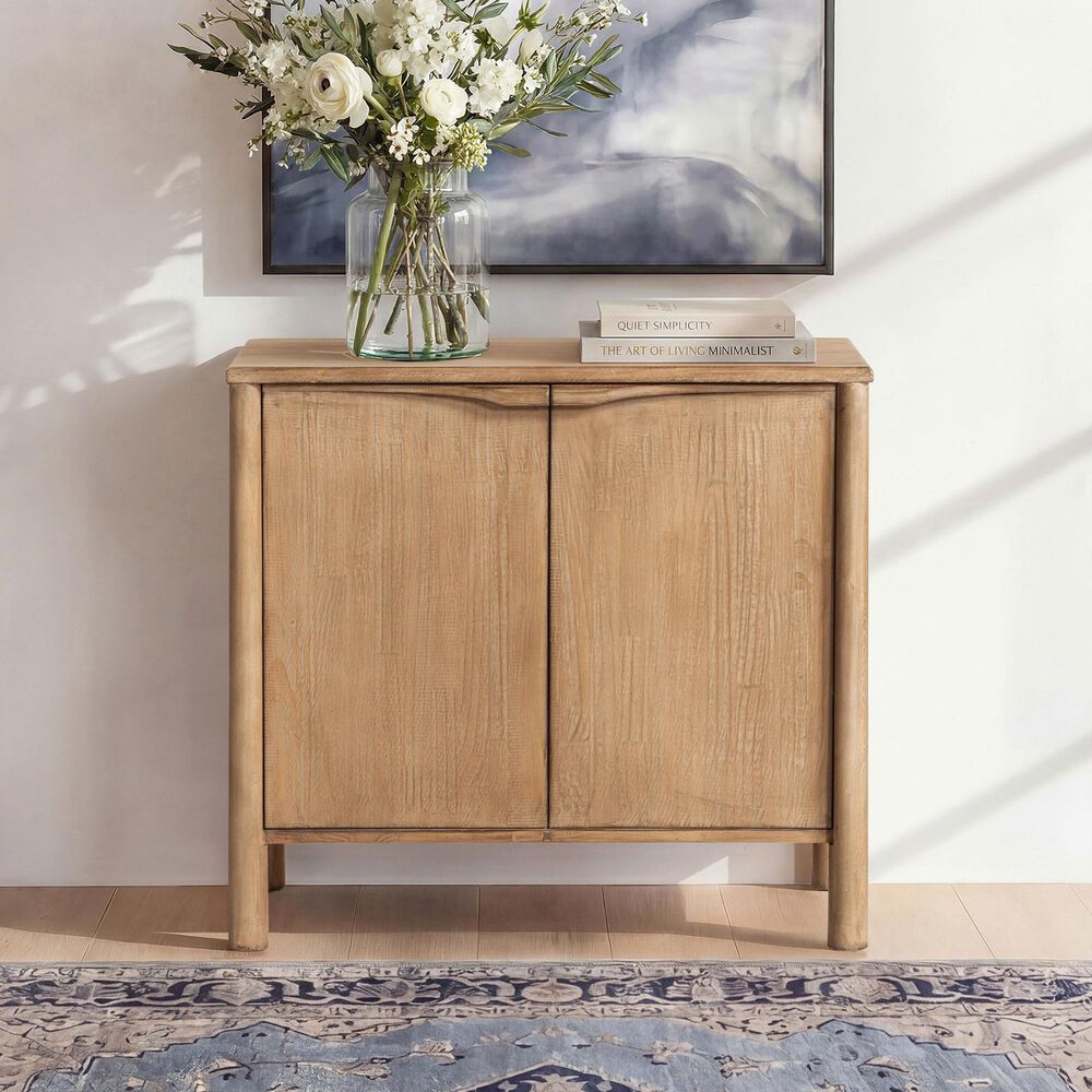 Jennifer Taylor Home Nolan 38" 2-Door Accent Cabinet in Antique Natural Brown, , large