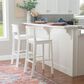 Linon Home Decor Devin Barstool in White (Set of 2), , large