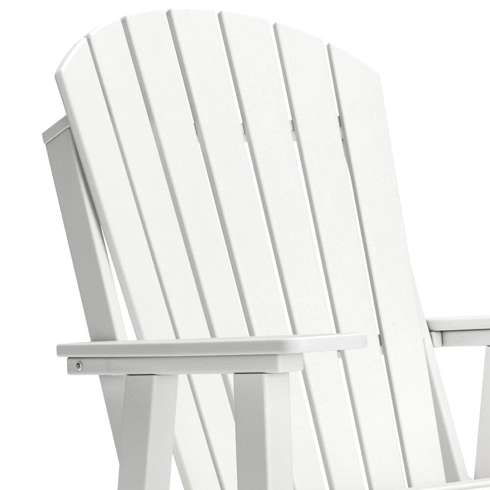 Ashley Hyland Wave Swivel Glider Chair in White, , large