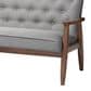 Baxton Studio Sorrento Stationary Sofa in Grey, , large
