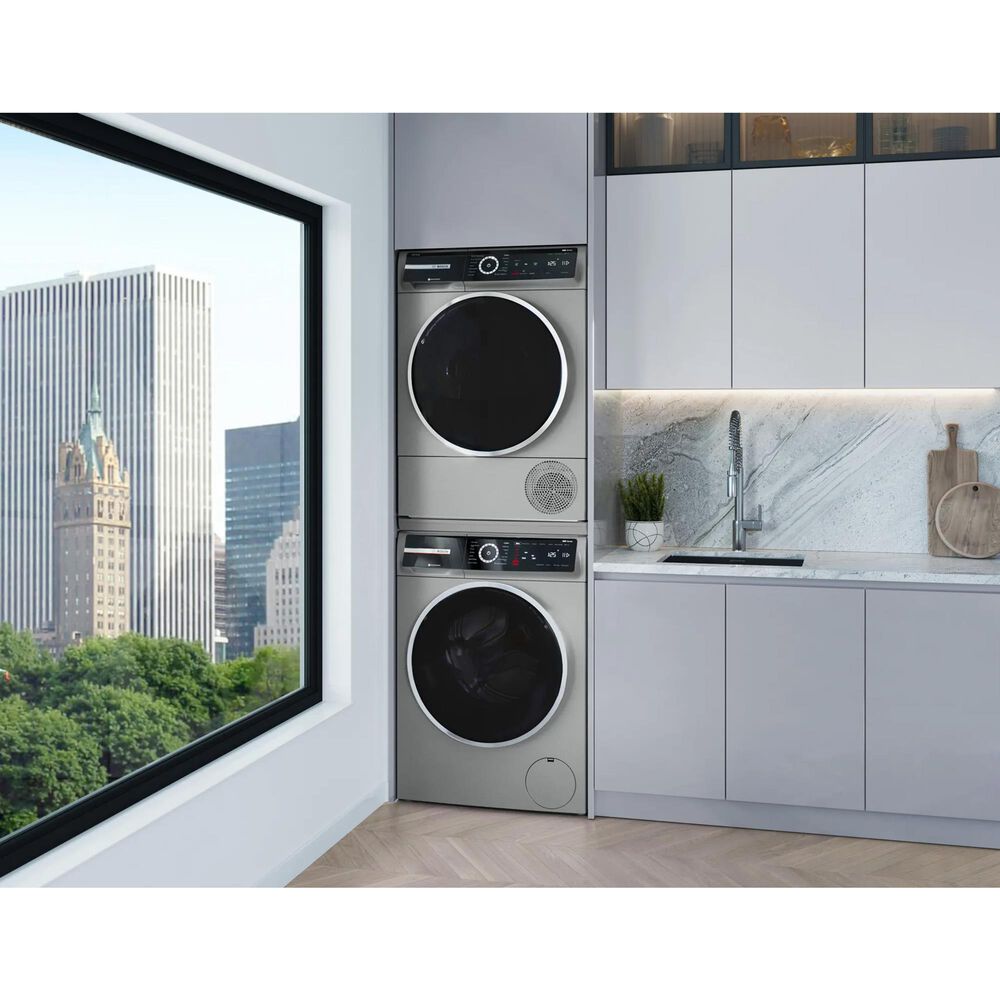 Bosch 800 Series 2.4 Cu. Ft. Front Load Compact Washer in Pearl Steel, , large