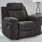 Ashley Brysonview Manual Zero Wall Recliner in Charcoal, , large