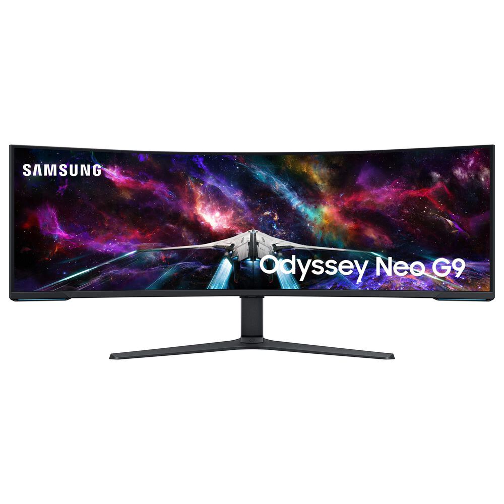 Samsung Odyssey 57" Neo G9 Dual 4K Curved Ultrawide Gaming Monitor in Black, , large