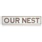 Maple and Jade 8" x 37" Sign Wall Decor in Brown and Grey, , large