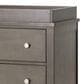 Foundations Worldwide Harmony 3-Drawer Dresser with Changing Table Topper in Dapper Gray, , large