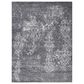 Nourison Silk Shadows 5"6" x 7"5" Graphite Area Rug, , large