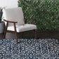 Central Oriental Terrace Tropic Mcbee 3"3" x 5" Sapphire and Snow Area Rug, , large