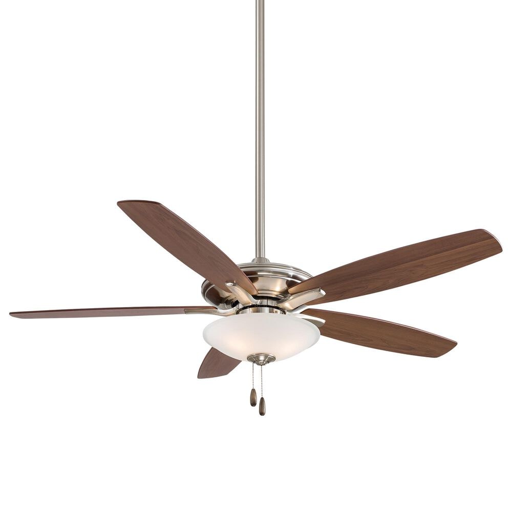 Minka-Aire Mojo 52" Ceiling Fan with LED Light in Brushed Nickel, , large