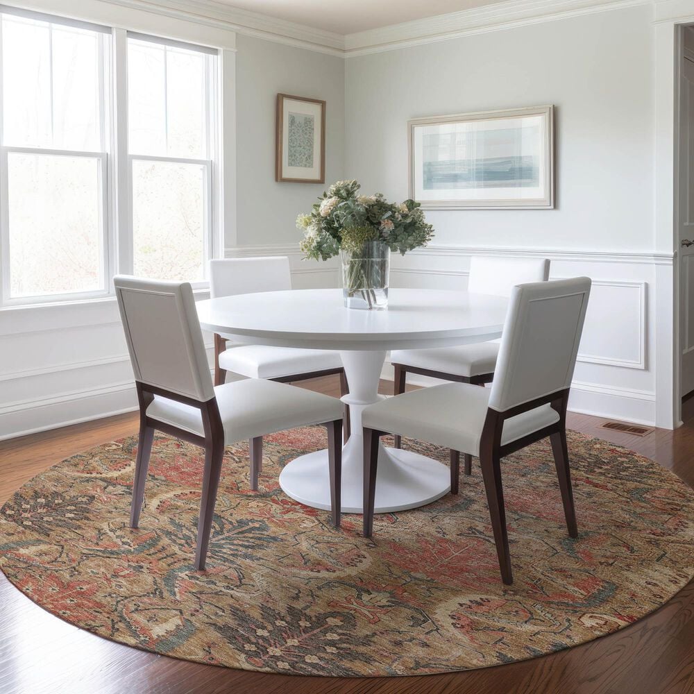 Dalyn Rug Company Solace SL7 8&#39; Round Tan Area Rug, , large