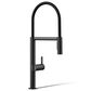 Kohler Components Semi-Professional Kitchen Sink Faucet in Matte Black, , large