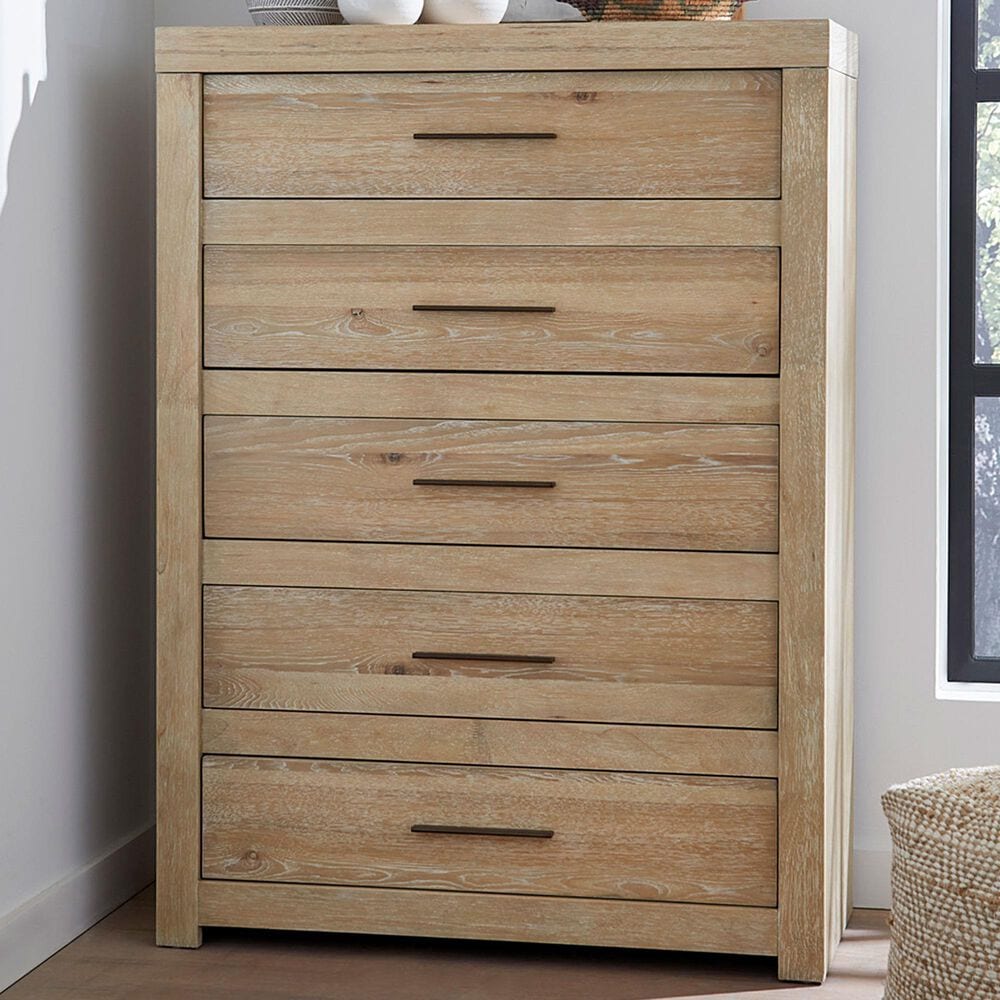Riva Ridge Modern Loft 5-Drawer Chest in Modern Khaki, , large