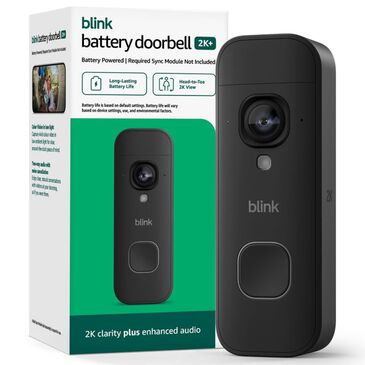 Blink Battery Doorbell 2K+ Wireless in Black, , large