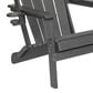Hearth and Haven 34" Outdoor Folding Adirondack Chair with Cup Holder in Gray, , large