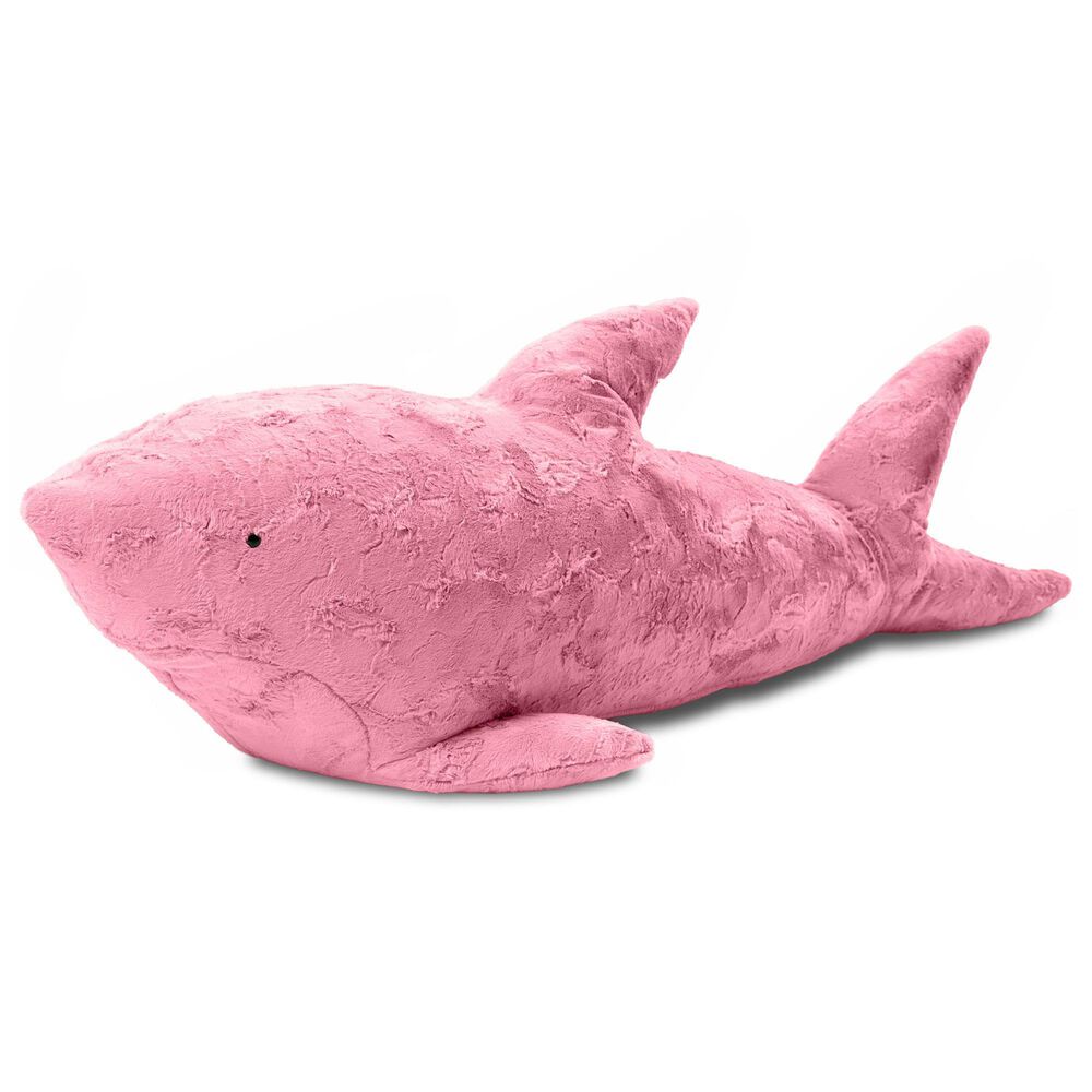 Jaxx Finn The Shark Sea Buddy Large Kids Stuffed Animal Bean Bag in Wild Rose, , large
