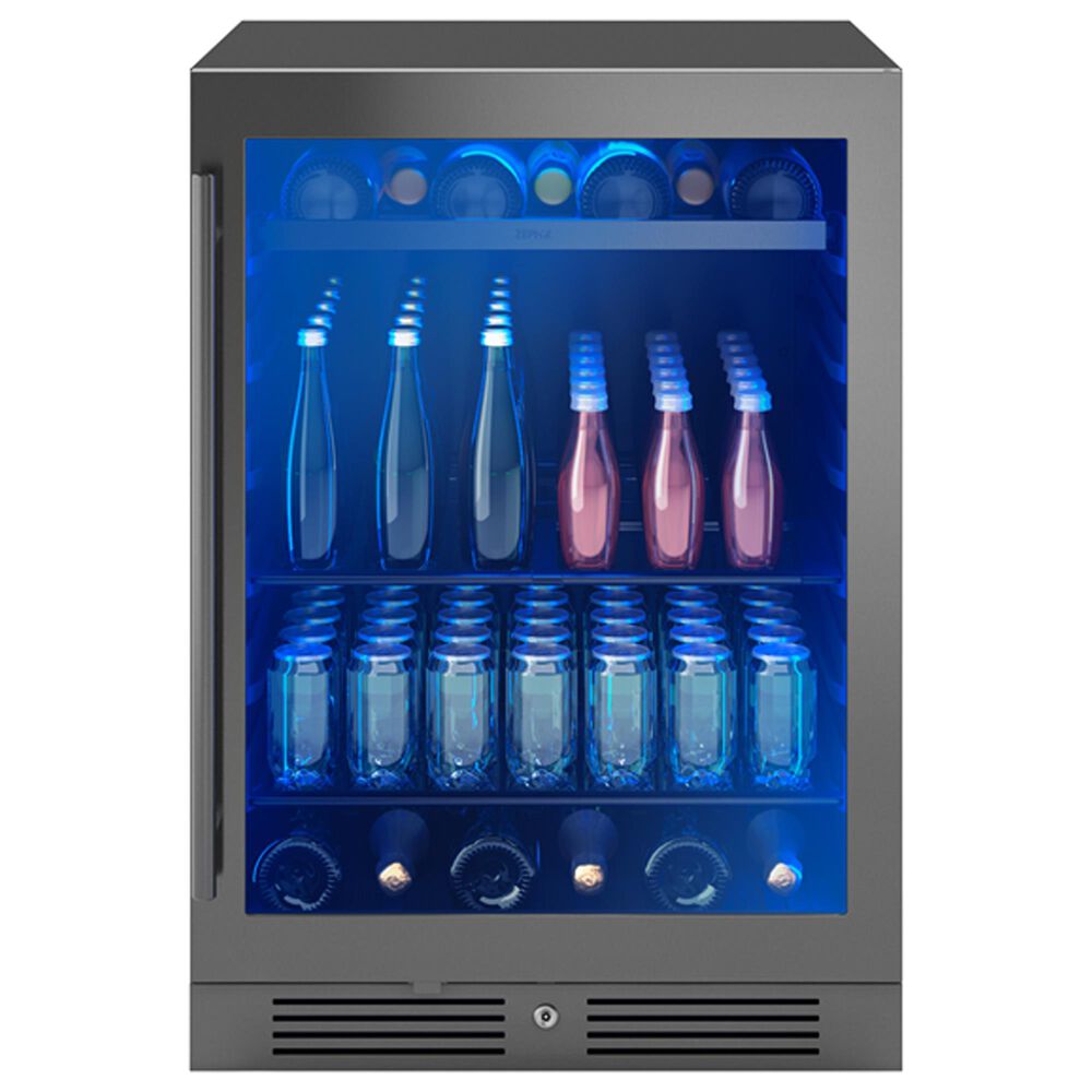 Zephyr 3.4 Cu. Ft. Single Zone Beverage Cooler in Black Stainless Steel, , large