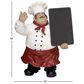 Maple and Jade Polystone Chef Decorative Sign in Black, Red and White, , large