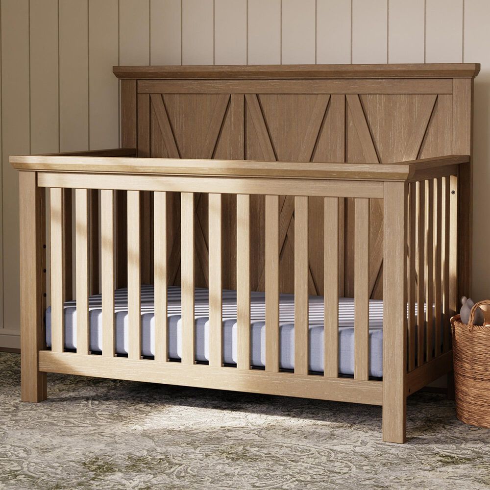 DaVinci Emory Farmhouse 4-in-1 Convertible Crib in Driftwood, , large