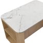 Club Collection By Sunpan Romilly Kitchen Island in Light Wash and White, , large