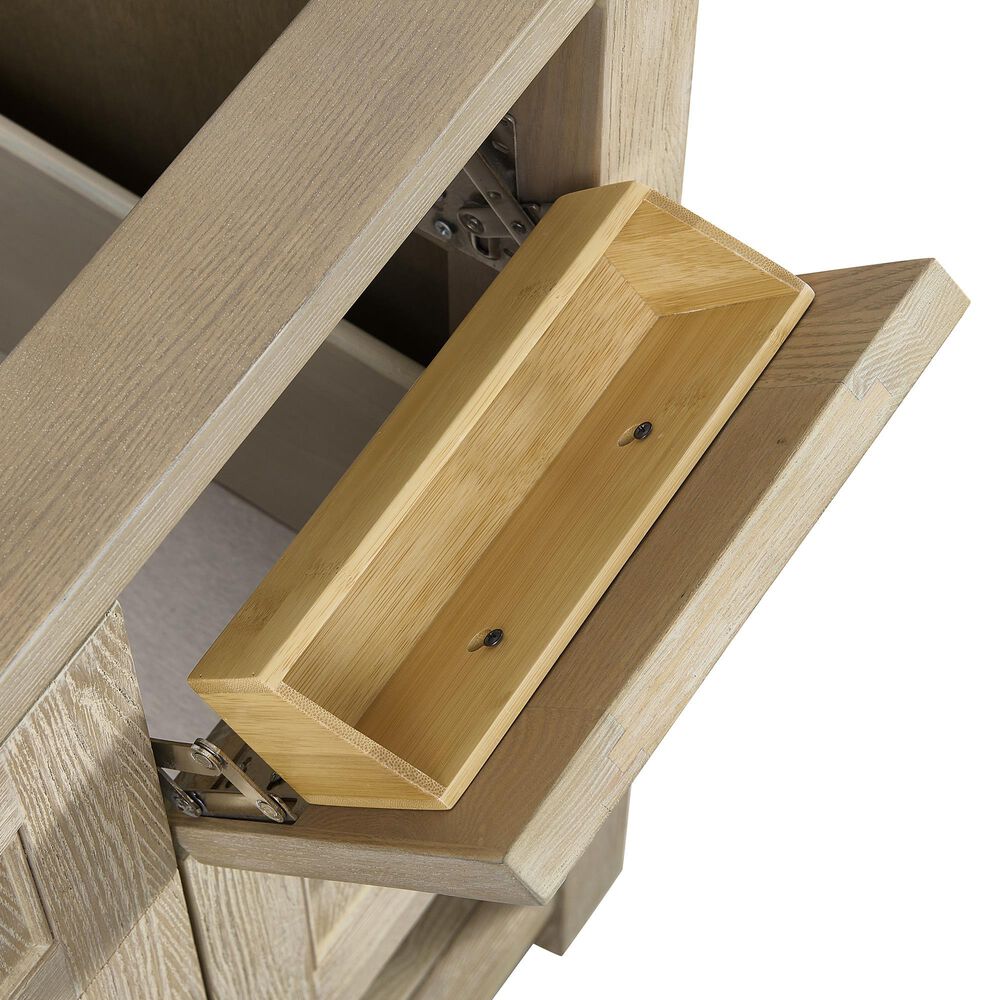James Martin Vanities Breckenridge 36&quot; Single Vanity in Whitewashed Oak with 3 cm Ethereal Noctis Quartz Top, , large