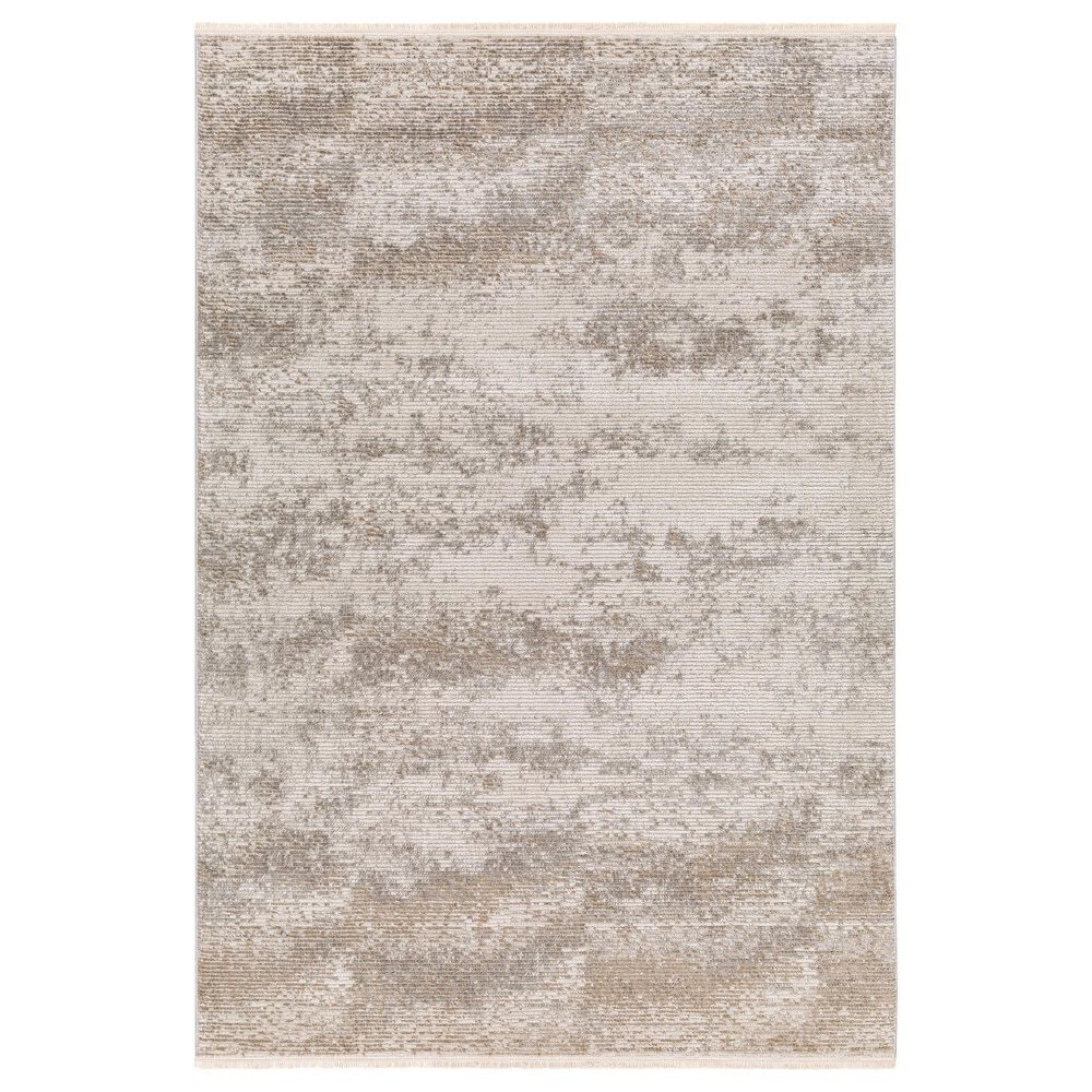 Surya Masha Abstract 9"2" x 12" Ivory, Cream, Gray and Light Brown Area Rug, , large