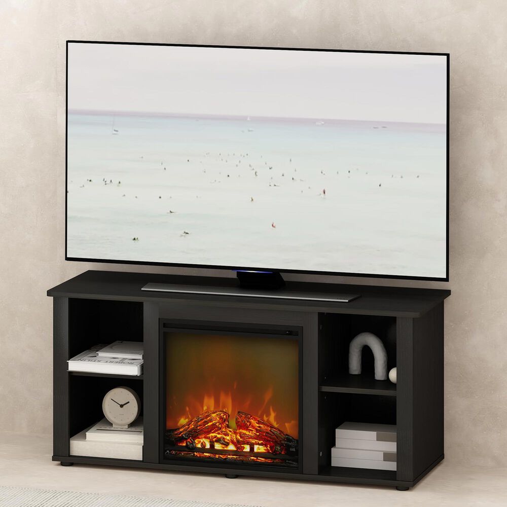 HOMLUX 47" TV Stand with No Heat Electric Fireplace in Americano, , large