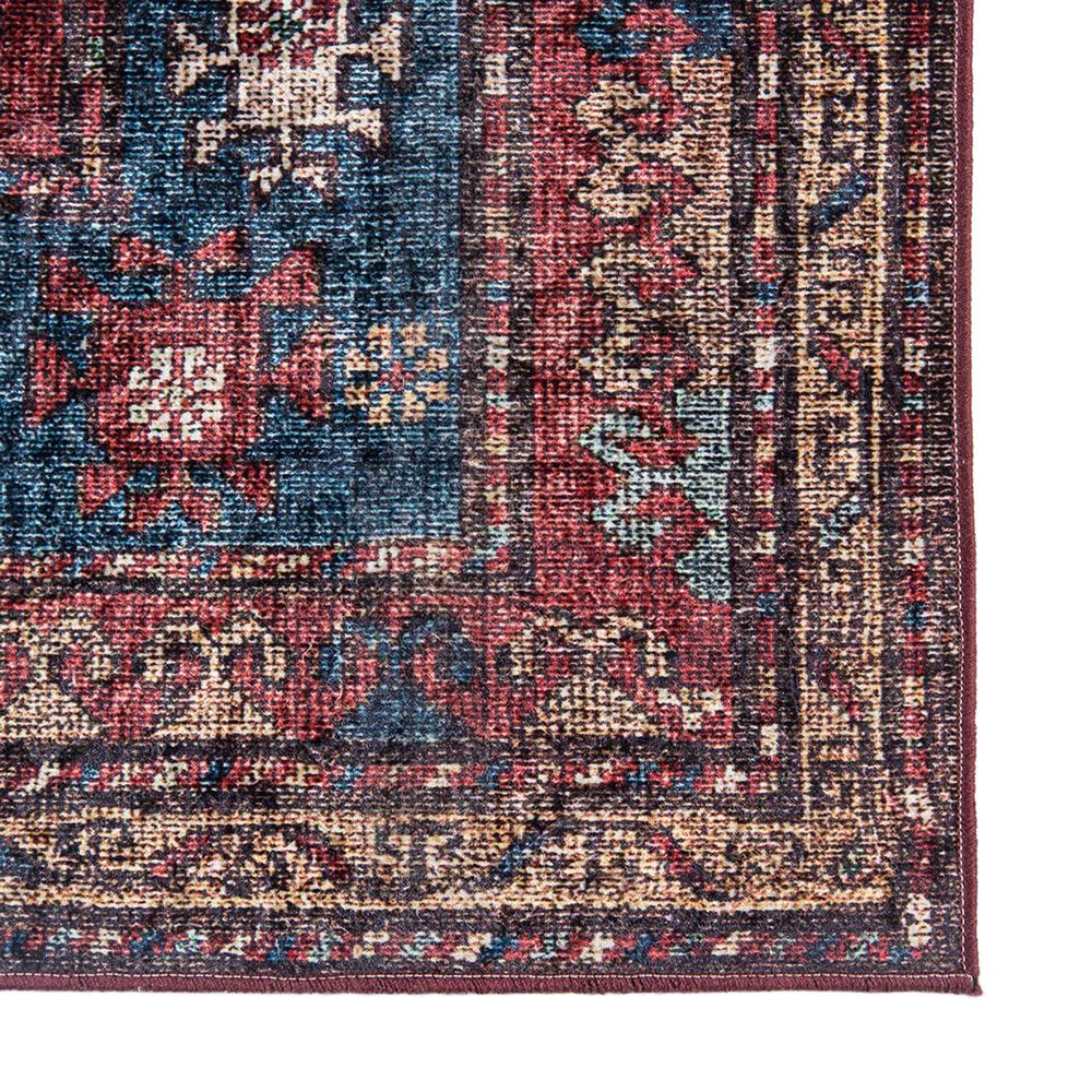 Momeni Karachi KAR-1 2&#39;3&quot; x 8&#39; Burgundy Runner, , large