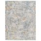 Surya Dresden DRE-2320 White, Medium Gray, Light Slate, Gray, Denim and Mustard 6"7" x 9"6" Area Rug, , large