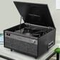 Victrola Century 6-in-1 Music Center Record Player with 3-Speed Turntable in Black, , large