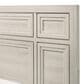 Crown Mark Lorraine King Panel Bed with Two Nightstands in White, , large
