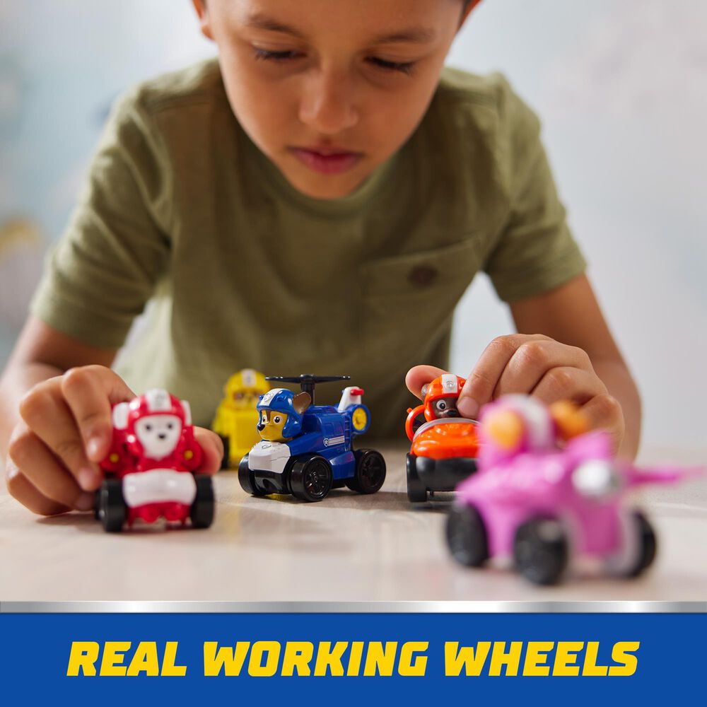 PAW Patrol 6-Piece Air Rescue Pup Squad Racers Car Vehicles Set, , large