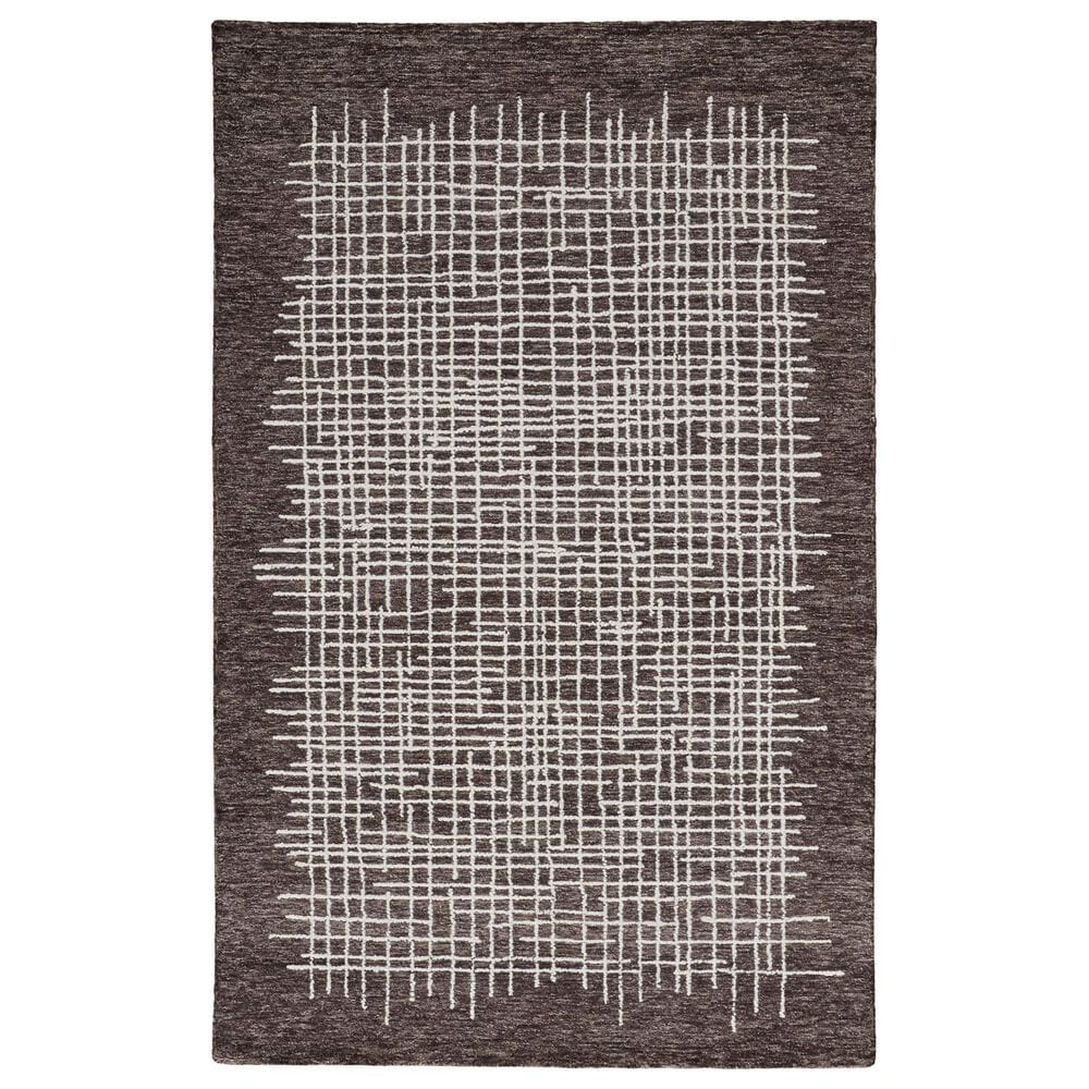 Feizy Maddox 5" x 8" Brown Area Rug, , large