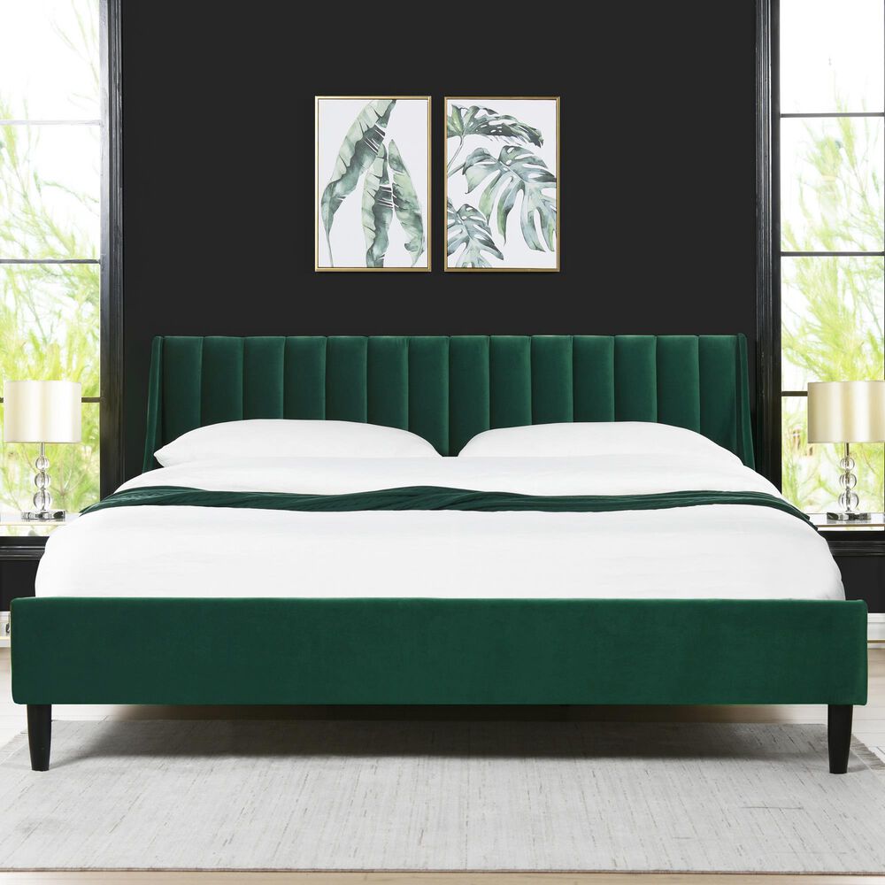 Jennifer Taylor Home Aspen King Platform Bed in Evergreen, , large