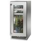 Perlick Signature 15" Indoor Built-In Undercounter Beverage Center with Right Hinge Glass Door in Stainless Steel and Panel Ready, , large