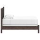 Ashley Pamytta Twin Upholstered Panel Bed in Rich Brown, , large