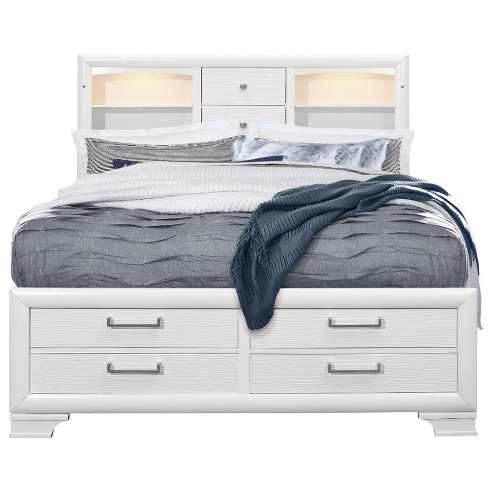 Global Furniture USA Jordyn Full Storage Bed in White, , large