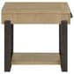 Emerald Home Furnishings Sutton Place Chairside Table in Caramel and Cocoa, , large