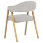 37B Burgos Dining Chair with Grey Cushion in Brushed Gold, , large