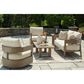 Ashley Serene Bay Patio Square End Table in Dark Brown - Table Only, , large