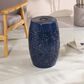 Hearth and Haven Outdoor Side Table with Built-In Solar Battery in Dark Blue, , large