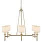 Hampton Park Elegenza 6-Light Chandelier in Antique Gold, , large